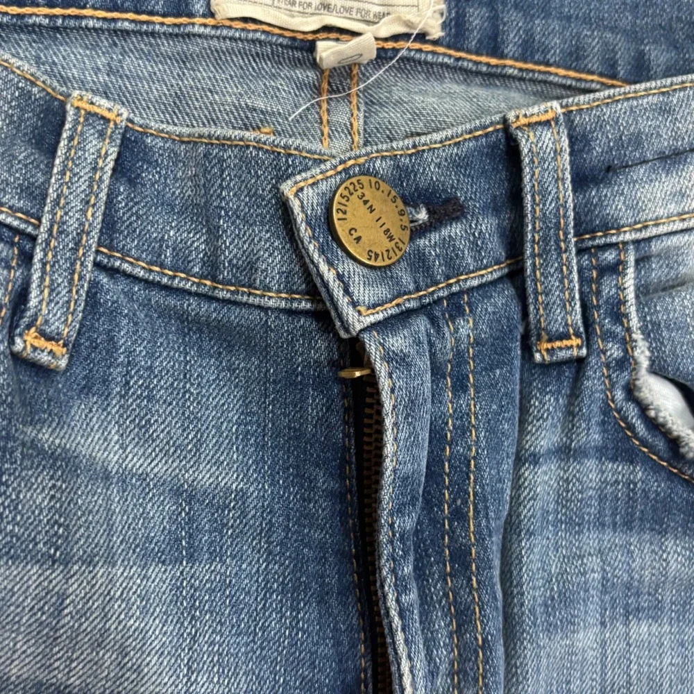 Current Elliott The‎ Fling Slim Boyfriend Jeans Super Loved Destroy Size 23